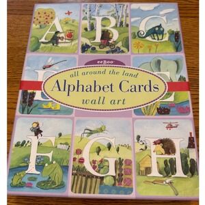 NEW eeBoo Alphabet Wall Cards Kids Multicolor Melissa Sweet Art Flash Cards